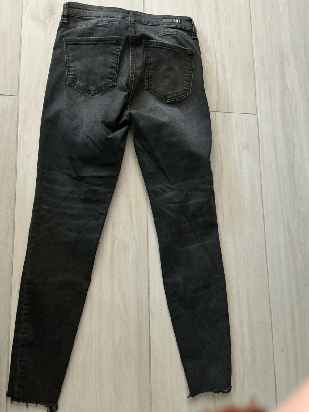 Kut From Kloth Skinny Jeans Raw Hem Size 0 - Picture 6 of 7